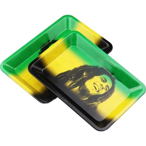 180x280mm medium Size cool design Metal Tobacco Tray Weed Herb Spice Rolling Trays DIY Smoking Accessories Storage Tray