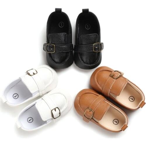 0-18M Newborn Baby Boy Shoes Toddler Infant PU Loafers Shoes Cotton Soft Sole Baby Moccasins
