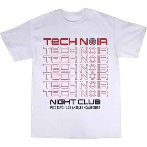 Tech Noir T-Shirt Cotton T-800 Cyborg Disco Sarah Connor Model 101 Hot Sale 2019 New Fashion Brand Crew Neck Mens T Shirts