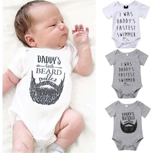 New Baby Boy Girl Unisex Clothes Tops Bodysuit Jumpsuit Summer Short Sleeve Outfits