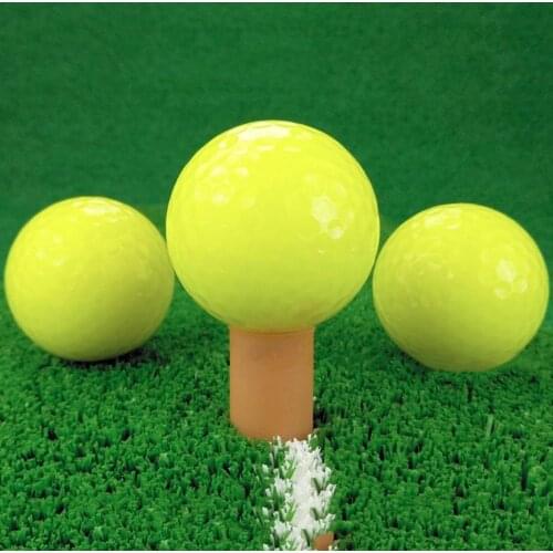 2pc New Synthetic Rubber Golf Ball Night Golf Sport Fluorescent Ball Double Layer Hitting Resistant Outdoor Indoor Practice Ball