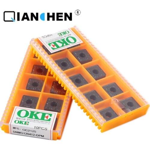 Original quality OKE 10pcs/lot high precision high performance high strength CNC SNMG120412-OPM OC2125 industry carbide inserts