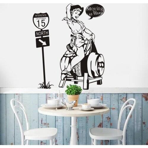 Beer Pub Bar Sticker Bar Restaurant Decal Poster Vinyl Art Wall Decals Pegatina Decor Mural Beer Girl Wall Decal