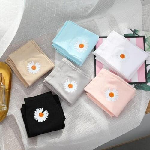 1Pair Cycling Arm Sleeves Summer Ice Silk Sun Protective Sleeve Cute Daisy V Volleyball Sunscreen Bands Fingerless Ice Silk Glov