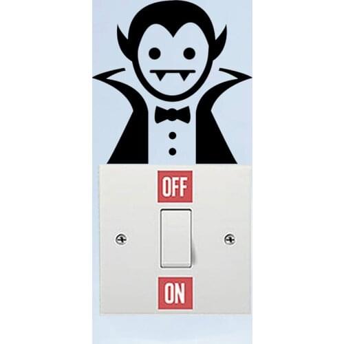 Cartoon Dracule Fashion Vinyl Livingroom Wall Sticker Light Switch Decal 6SS0235