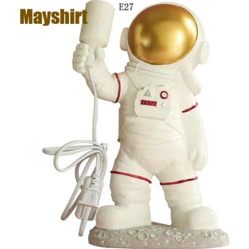 Modern Astronaut Table Lamps for Bedroom Nordic Home Deco SpaceMan Bedside Led Wall Lamp Childrens Room Art Deco Light Fixture