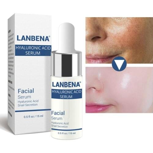 Hyaluronic Acid Snail Face Serum Shrink pores Anti-Aging Whitening moisturizing nourish facial treatment essence 15ml