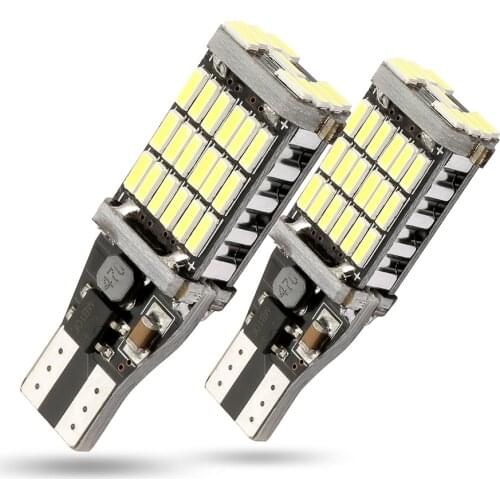 T15 W16W 45SMD Canbus Car Backup Reverse Light For Toyota Corolla Camry Prado White Stop Rear Lamp Error Free 6000K 12V