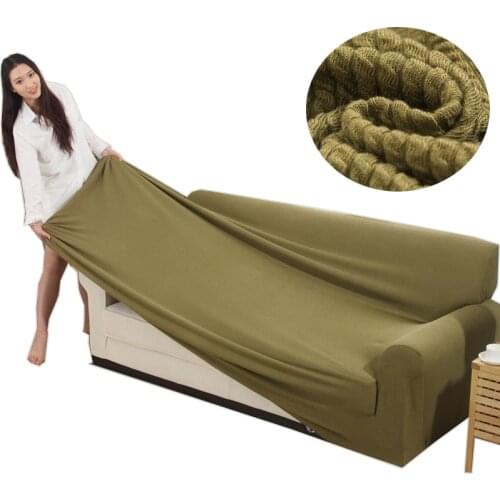Knitted Cotton Sofa Cover Slipcovers all-inclusive Couch Case for different Shape Sofa High Quanlity Solid Color S-36