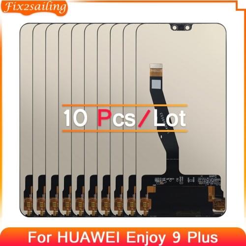 10PCS For Huawei Y9 2019 Lcd JKM-LX1 JKM-LX2 JKM-LX3 Touch Screen Digitizer Enjoy 9 Plus Display Assembly 100% Tested