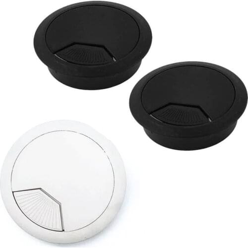 10PCS/LOT 60mm 53mm 50mm Computer Desk Grommet Table Cable Outlet Port Surface Wire Hole Cover