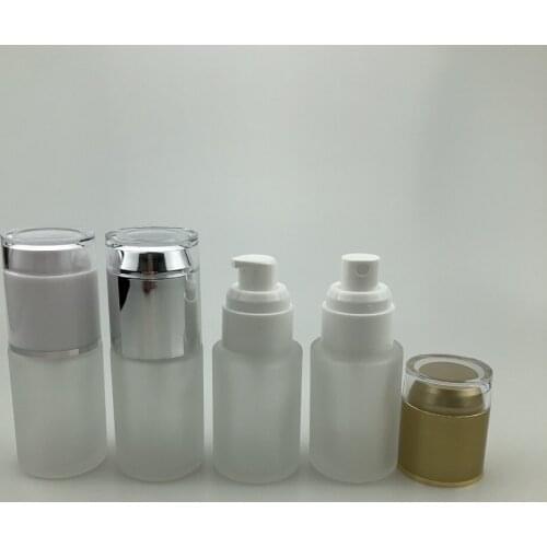 180 x 30ml Frosted Press Pump Lotion Sub-Bottling Bottle 1OZ Fine Mist Perfume Jar Wholesale