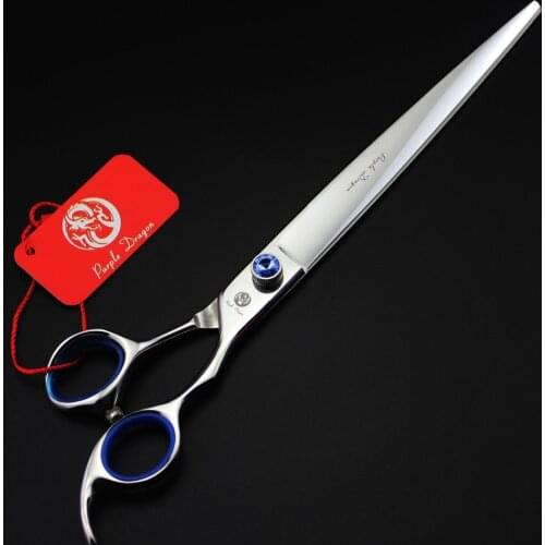 635# 10'' 27cm Brand Purple Dragon TOP GRADE Hairdressing Scissor 440C Longest Cats Dogs Pets Cutting Scissor Animal Hair Shears
