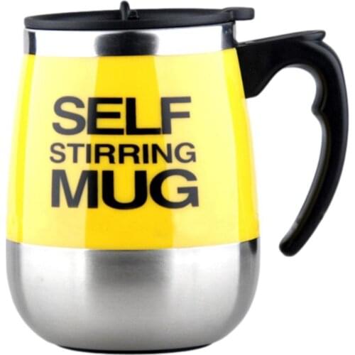 Auto Magnetic Mug Coffee Milk Mix Cups Steel Tumbler Smart Self Auto Coffee Steering Electric Mug Lazy Shaker Creative Stir O0Y2