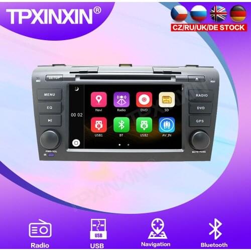 For Mazda 3 2004-2009 Windows CE 6.0 MTK 3360 GPS Car Multimedia Player Head Unit Audio Radio Navigtion Built-in Radio Tuner