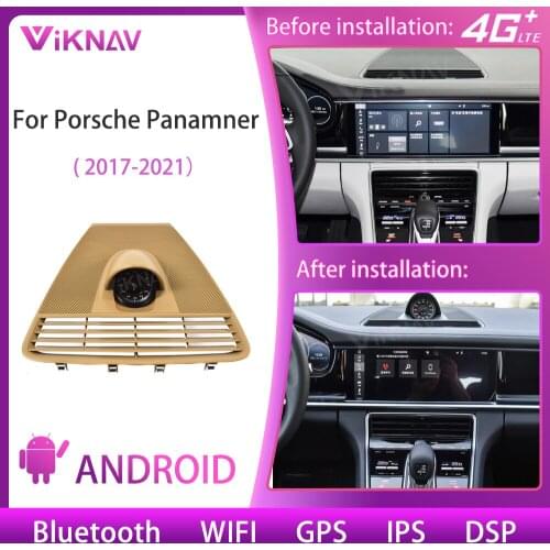 Car Stopwatch For Porsche Panamera 2017-2021 Interior Dashboard Clock Compass Time Electronic Meter Clock Accessional