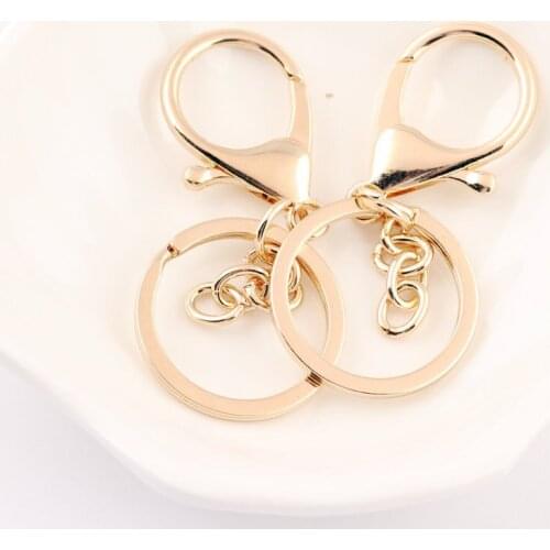 Free Shipping 30*66MM Gold Tone Plated Alloy Metal DIY Jewelry Findings Lobster Clasps Fit Fashion Keyring Making