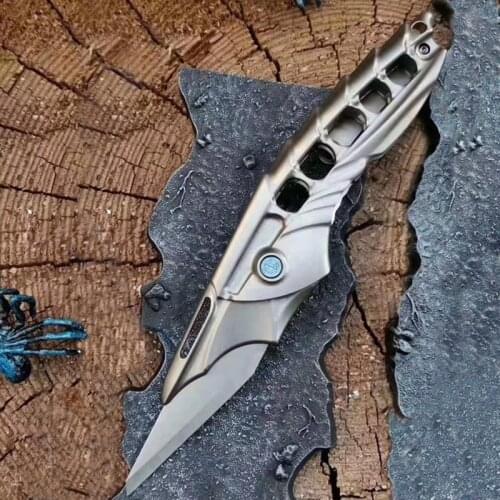 Keensun D0301 High end TC4 titanium folding pocket pike knife