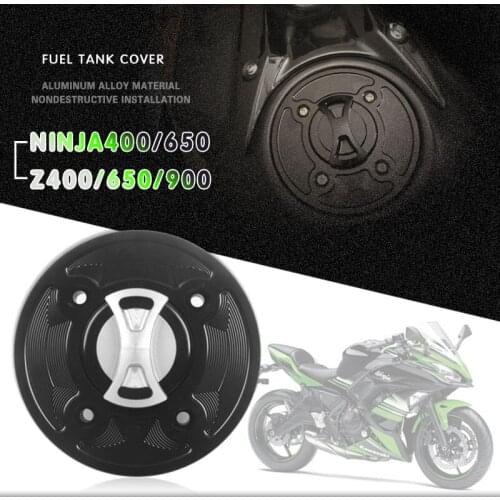 For KAWASAKI Z900 Z650 NINJA 400 650 Z400 Motorcycle CNC Gas Fuel Tank Cap Cover