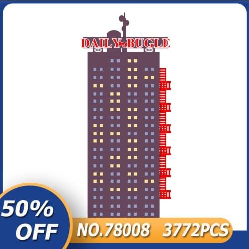 LepinBlocks 78008 Famous Movie Heroes Compatible 76178 Daily Bugle Office Blocks Bricks Educational Toy Birthday Gift