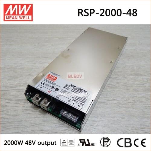MEAN WELL RSP-2000-48 meanwell 2016W Single Output with PFC Function Power Supply RSP-2000