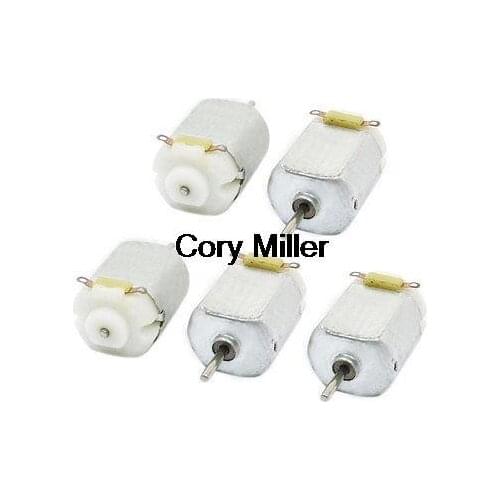 5Pcs DC3-6V 2000RPM 2mm Shaft Diameter Model Toy Terminal Mini Motor