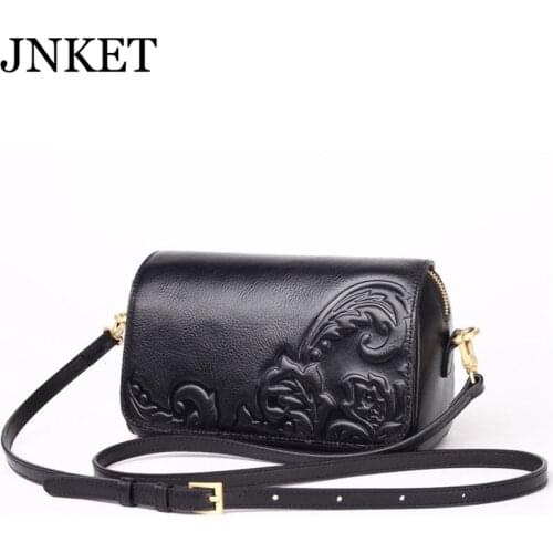 JNKET New Fasion Women Cow Leather Shoulder Bag Crossbody Bag Ladies Sling Bag
