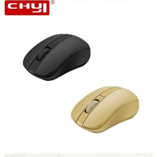 Silent Wireless Computer Mouse Ergonomic Optical USB 3D Mause 1600 DPI Noiseless Quite Gold Cheap Small PC Office For Laptop Mac