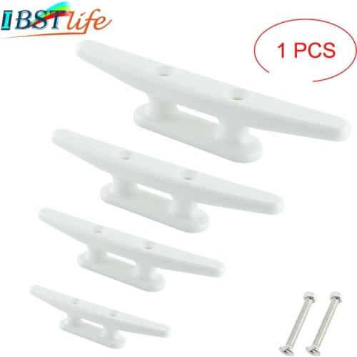Nylon Low Flat Cleat Open Base Cleat With 2 Screws Marine Boat Yacht Deck Line Rope Tie Kayak Canoe Deck Hardware Accessories