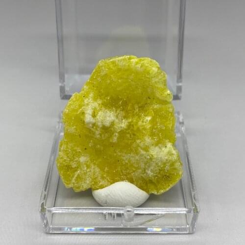 Very Rare! 100% Natural Pakistan yellow Brucite Mineral specimen stones and crystals healing crystals quartz box size 3.4 cm