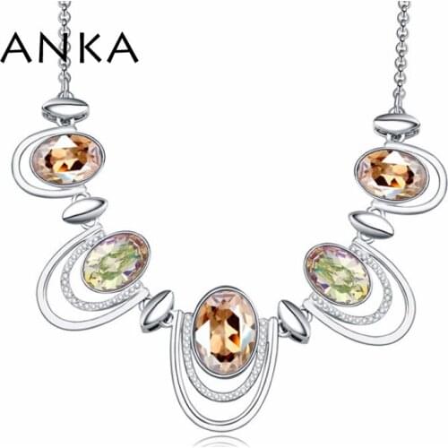ANKA new arrival crystal chokers necklaces african style fashion costume jewelry for women Crystals from Austria #108108
