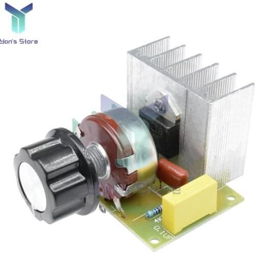 AC 110V 220V Speed Controller 3800W SCR Voltage Volt Regulator Dimming Dimmer Switch Temperature Control Motor Speed Control