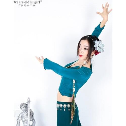 Belly Dance Top Modal Wrap Yoga Wear Tribal Fusion GEE01