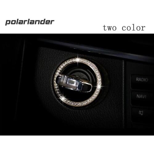 Trend Gold Silver Car Decoration Ignition Button Start Ring Circle Trim Replace Suitable For Merc/edes-Be/nz