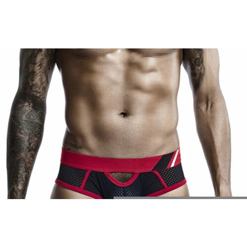 Underpants underwear men ropa interior hombre mesh low-rise sexy underwear men briefs men jockstrap cuecas hollow slip hombre