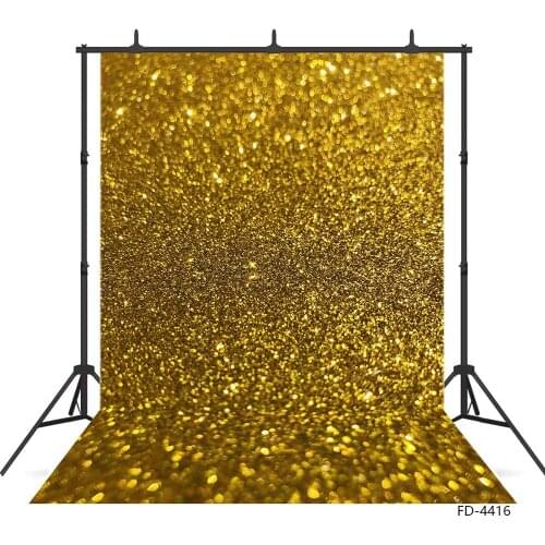 Golden Glitter Sparkle Photography Backgrounds Vinyl Backdrop for Baby Children Shimmer and Shine Party Photophone Photo Studio
