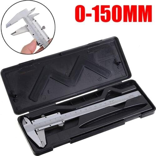 High Precision Vernier Caliper 0.02mm Accuracy Vernier Caliper Measuring Gauge Gauging 0-150mm For Width Depth