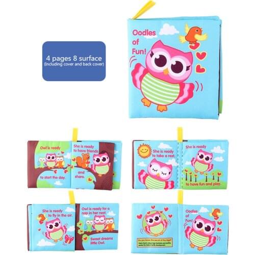 1 pc Baby Story Book Soft Cloth Book Educational Toy Baby Mobiles Cot Mobile Babe Toys bibi Sounder Insert Toddlers Toys