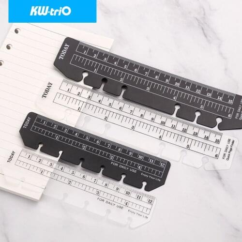 1pcs Matt Frosted Planner Binder Notebooks Ruler A5/A6/A7 6 Holes Index Ruler Bookmark Ruler Office School Notebooks Accessories
