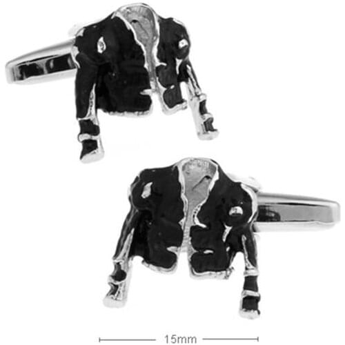 10pairs/lot Black Jean Coat Cufflinks Cowboy Jack Coat Cuff Links Cuff Button Mens Jewelry Gift Vintage Style