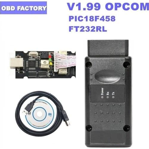 10PCS/LOT OPCOM V1.95 OPCOM V1.70 CANBUS Code Reader Opel Diagnostic Cable OPCOM V1.99 For Opel OBD2 Diagnostic Tool