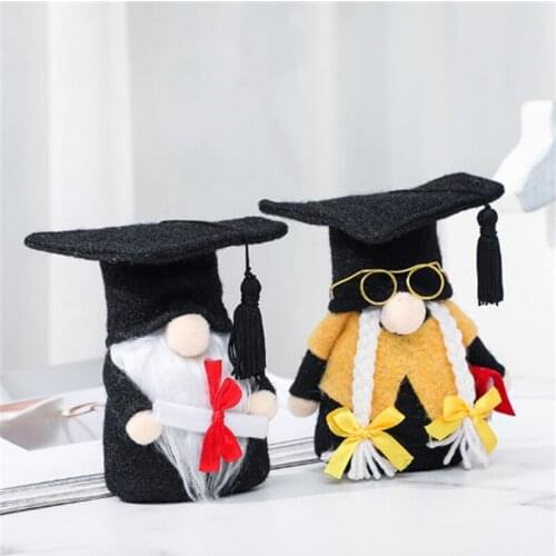 2021 Graduation Ceremony Party Faceless Doll Old Man Graduation 2020 Congrats Grad Gifts for Students Party Decoration 2021