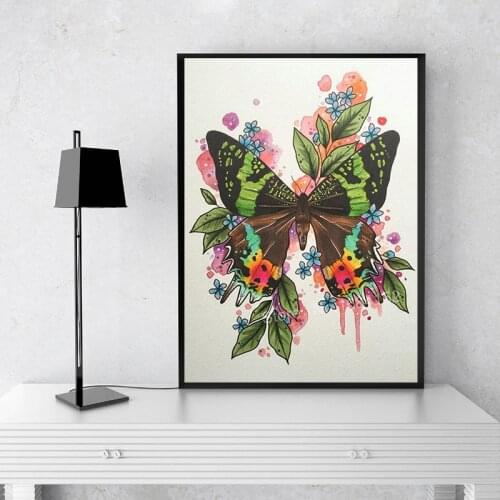 5D DIY Full Square Diamond Painting Butterfly Hot Sale Diamond Embroidered Rhinestone Decorative Painting Childrens Gift