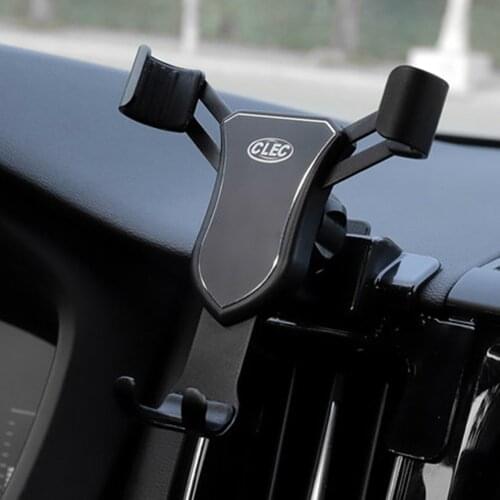 Car phone holder for Volvo XC60 2018 2019 dedicated air vent clip clamp Mobile Phone bracket gravity GPS wireless charging stand