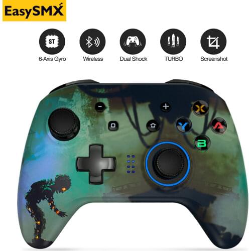 EasySMX Wireless Game Pro Controller For Nintendo Switch/Switch Lite Gamepad With Vibration 6 Axis Groy Motion Control Joystick