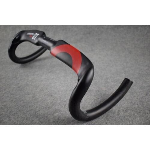 CARROWTER CT RED carbon bicycle Handlebar carbon road handlebar stem top caps bike parts 400 420 440mm