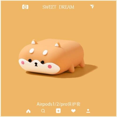 Creative Shiba Inu airpods earphone case Apple 1/2 generation wireless bluetooth protective shell pro soft silicone 3 generation