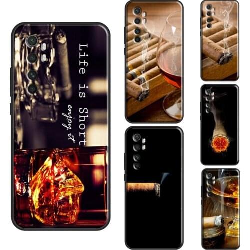 Smoking Cigar For Xiaomi Mi 11 Lite Note 10 Mi 11 Ultra 10T Pro Phone Case For POCO F3 F1 F2 M3 X3 Pro
