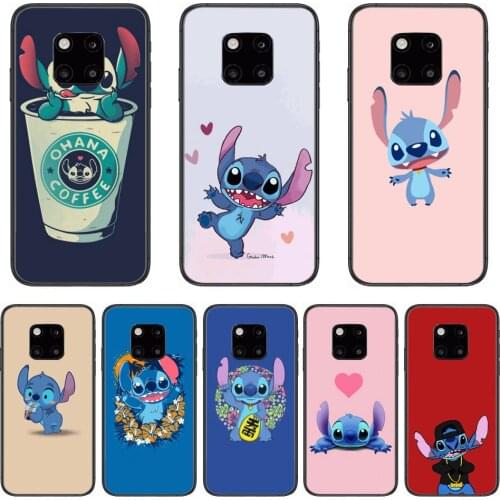 Phone case cartoon stitc Phone Case For Huawei mate 30 10 20 40 Lite Smart Z Pro Black Etui 3D Coque Painting Hoesjes case