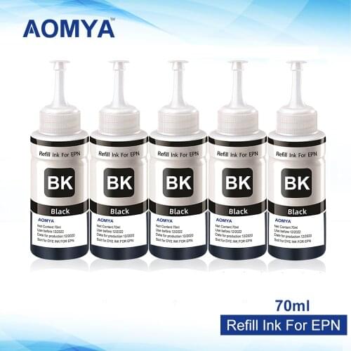 1PC Black Printer Refill ink For Epson Printer L355 L350 L362 L366 L550 L555 L566 L800 L801 L805 L100 L110 L120 L132 L210 L222